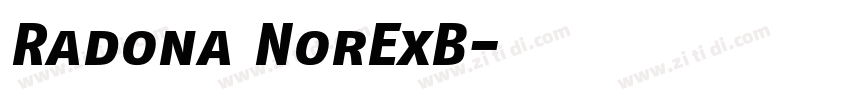 Radona NorExB字体转换